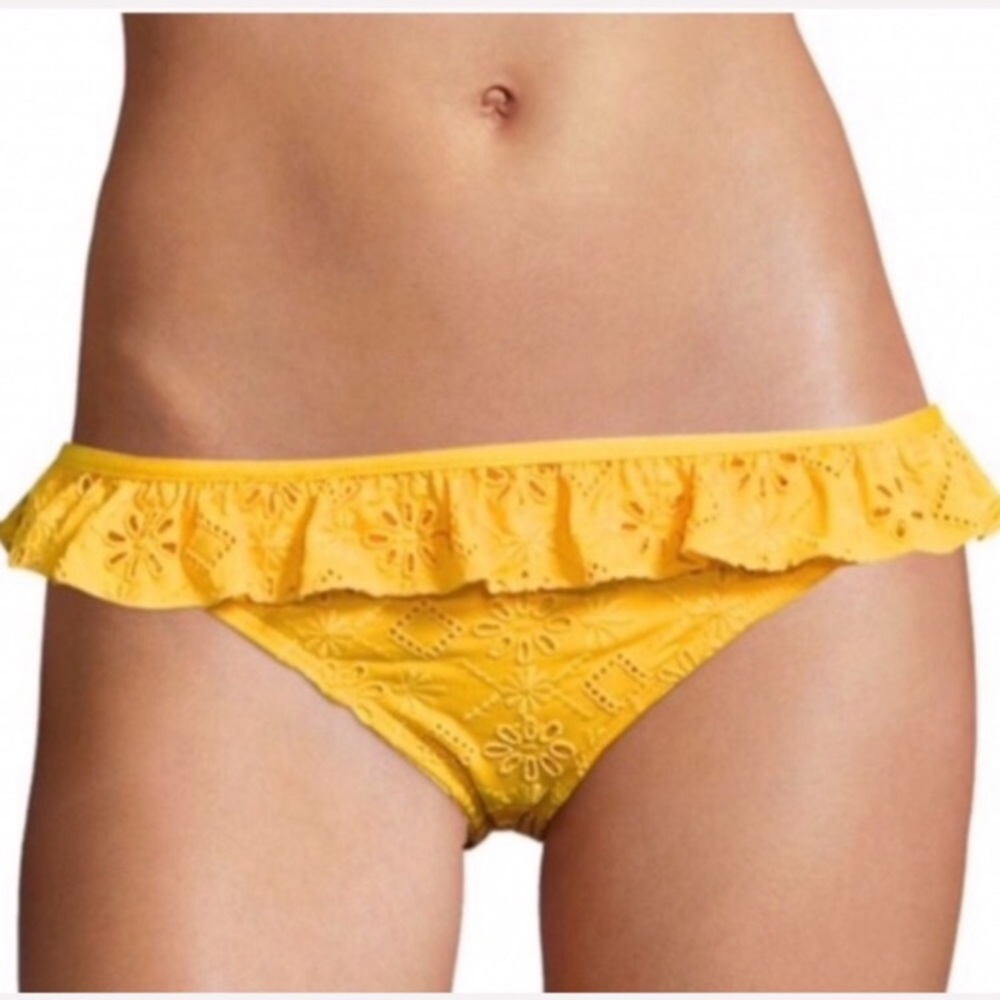 New kate spade new york lace ruffle bikini bottom